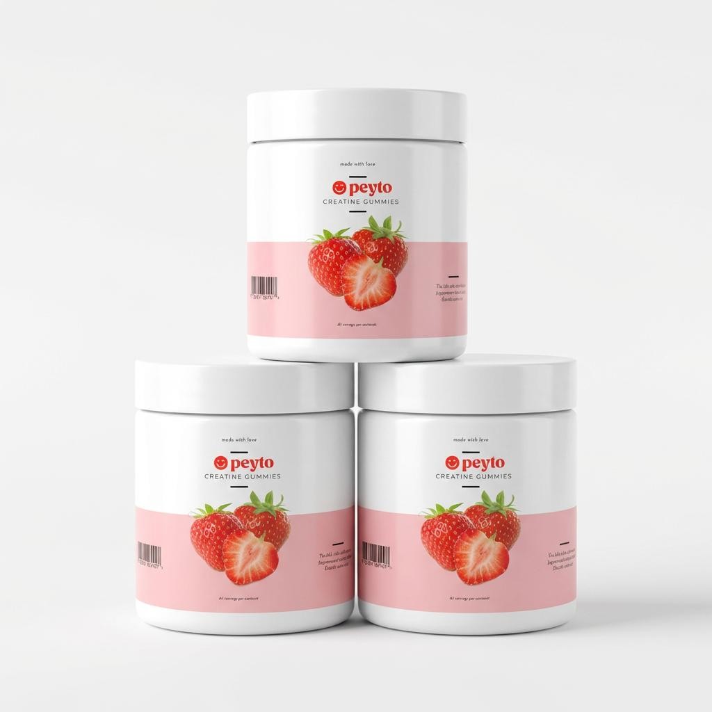Peyto Creatine Gummies - Juicy Strawberry